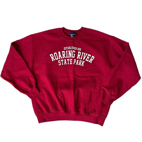 Roaring River State Park Red Crew long sleeve sweatshirt unisex L - Picture 1 of 7